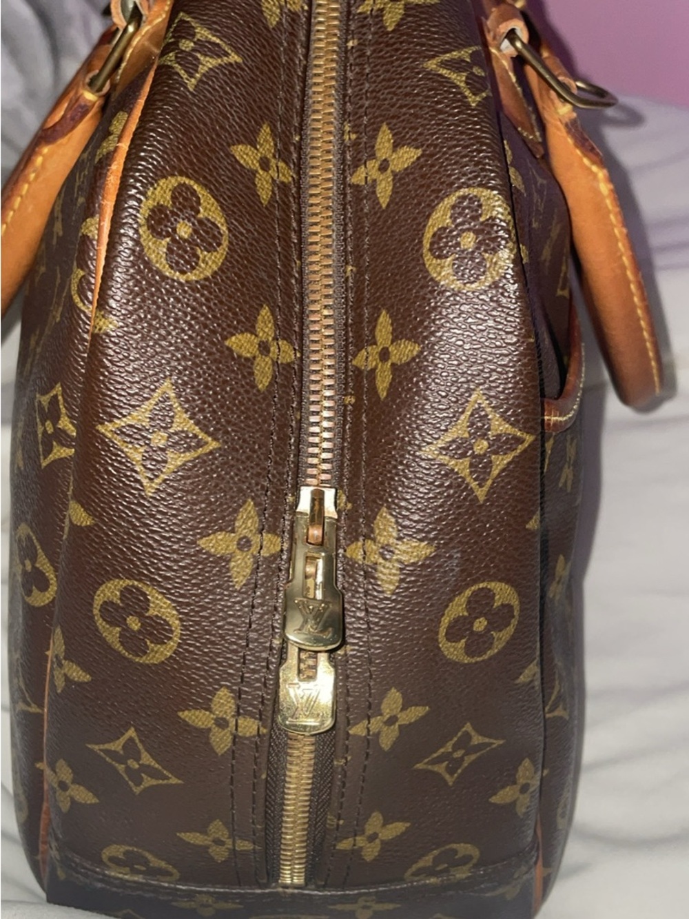 Louis Vuitton Monogram Canvas Brown Travel Satchel - Picture 4 of 9